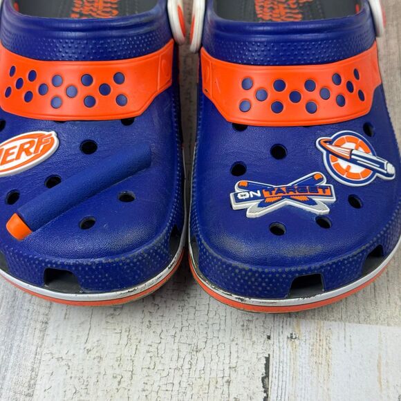 Crocs Classic Hasbro Nerf Clogs Blue Size J4 - Picture 6 of 8